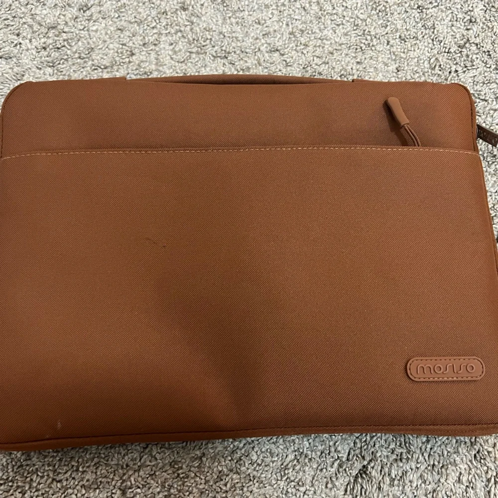 Brown Mosiso Laptop Sleeve